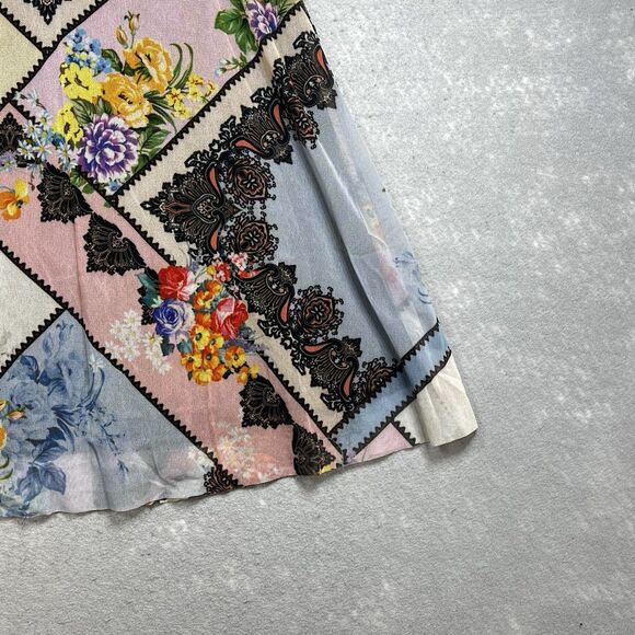 Vintage Petit Pois Skirt Womens Small Floral Print Skirt Y2K Boho Fairy - Picture 6 of 14